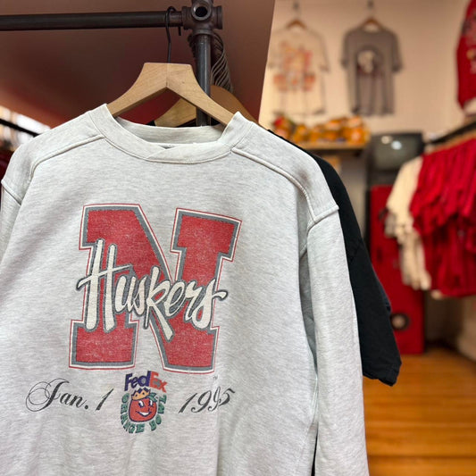 Vintage 1995 Nebraska Huskers FedEx Orange Bowl Crewneck