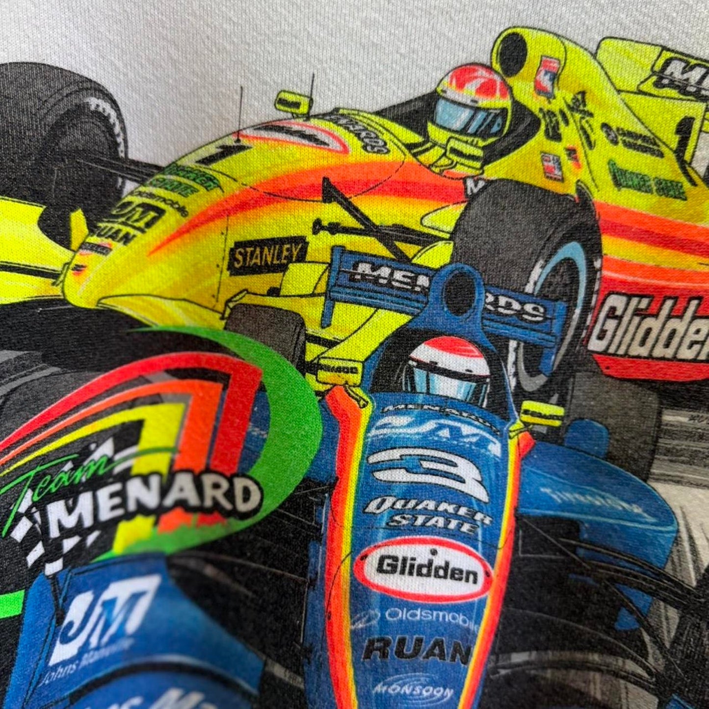 Vintage 90s Indy 509 Racing Racecar Crewneck - X-Large