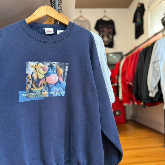 Vintage 90s Winnie the Pooh Tiger and Eeyore Disney Crewneck - X-Large