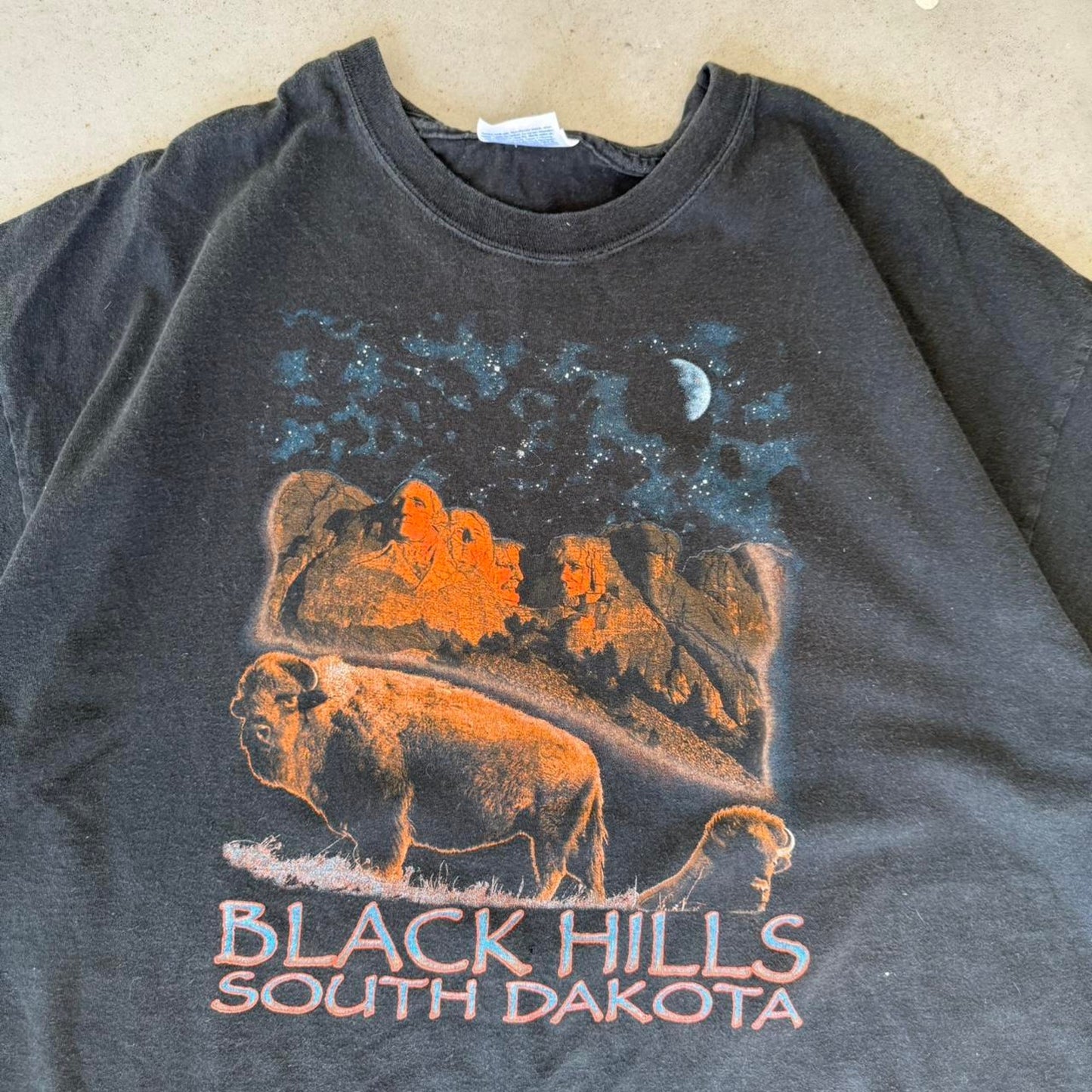 Vintage Y2K Black Hills South Dakota Buffalo Bison T-Shirt - X-Large