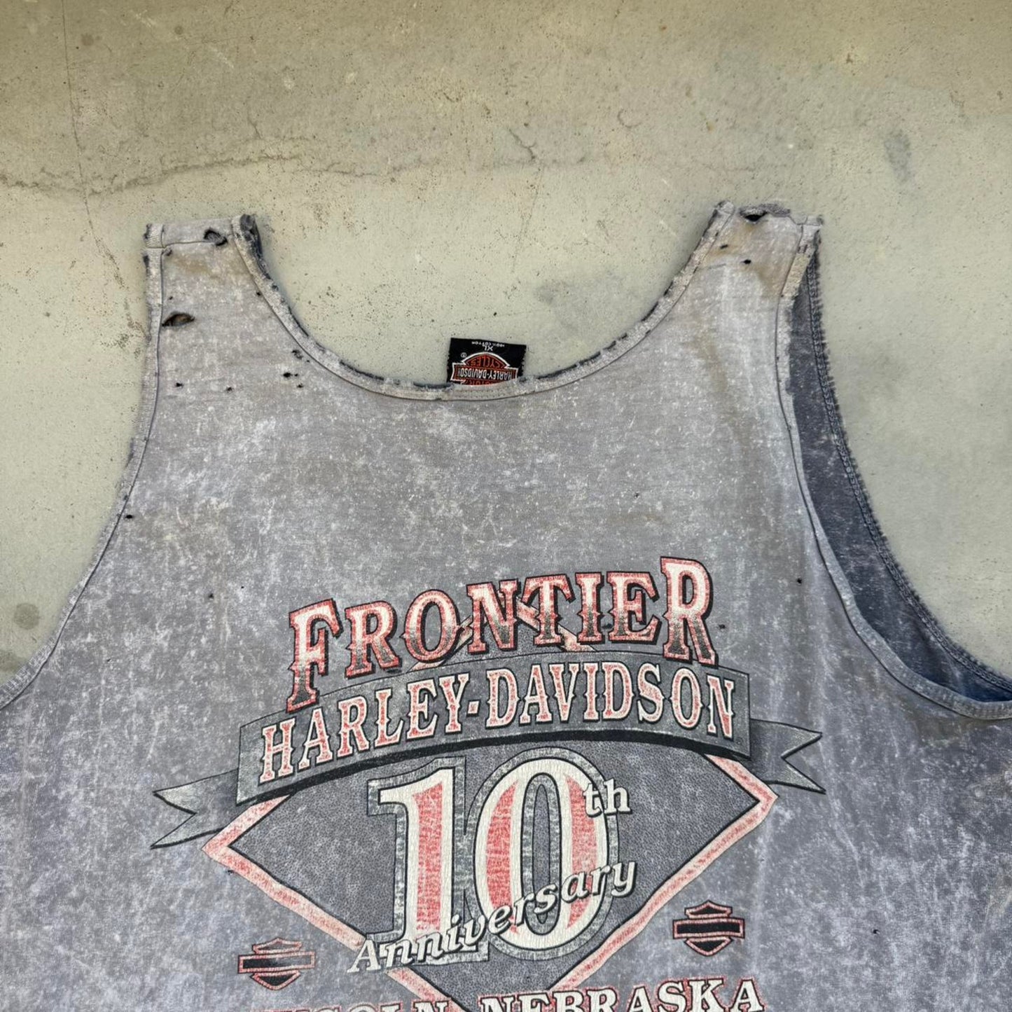 Vintage Faded Harley Davidson Motorcycles Tank Top - X-Large