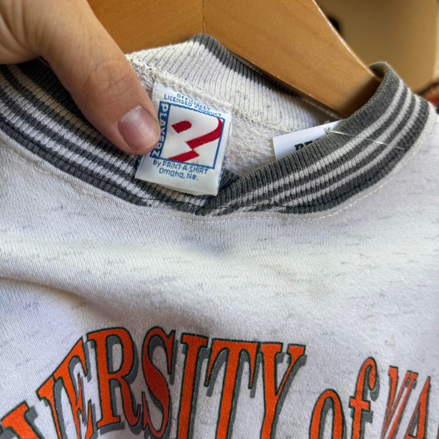 Vintage 90s Miami Hurricanes UoM University Crewneck - Medium