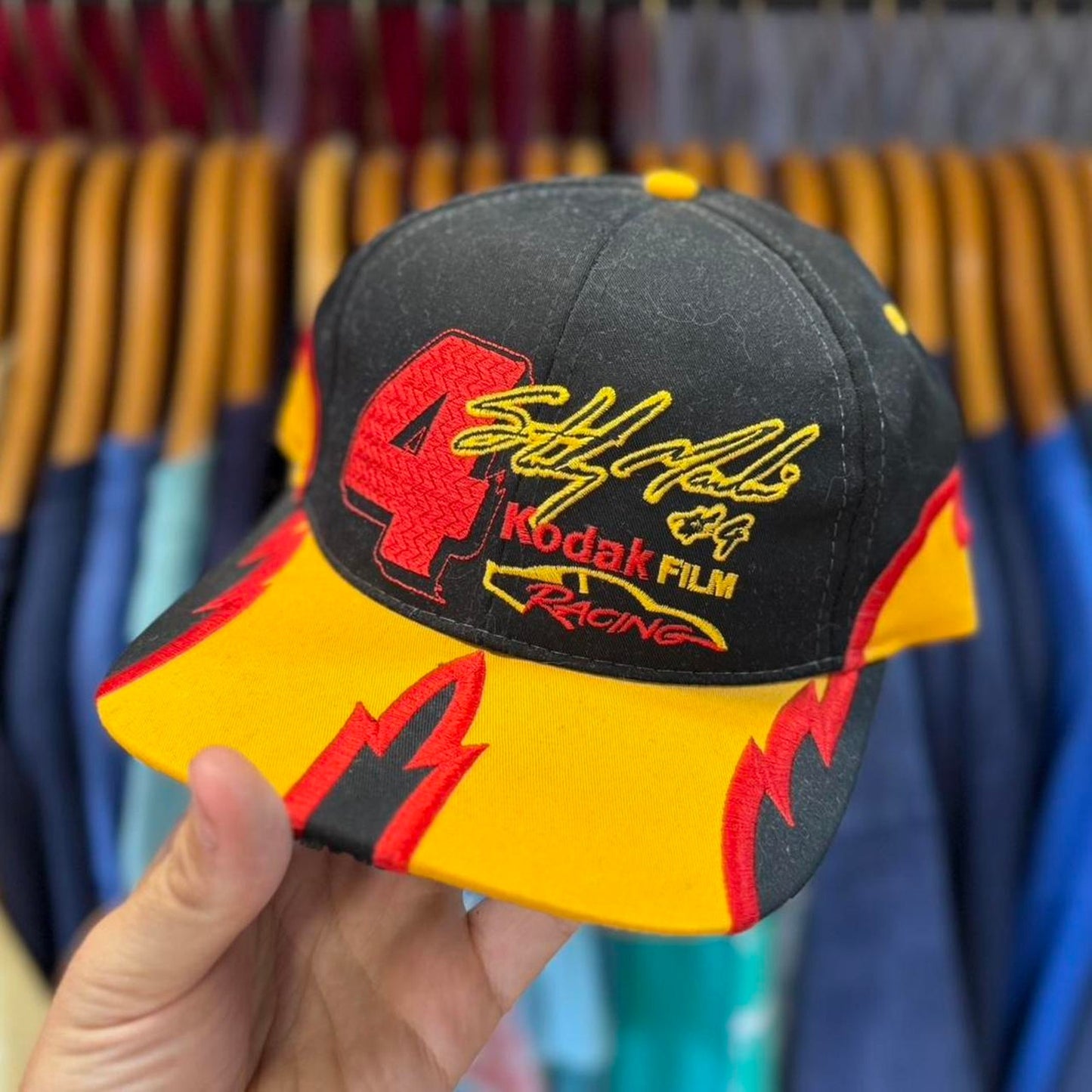 Vintage 90s Kodak Racing NASCAR Snapback