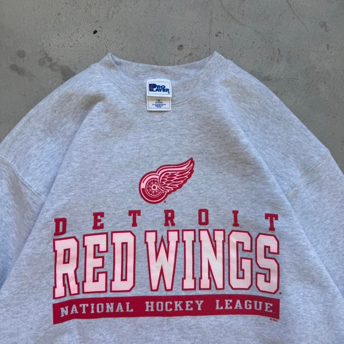 Vintage 90s Detroit Redwings NHL Hockey Crewneck - X-Large