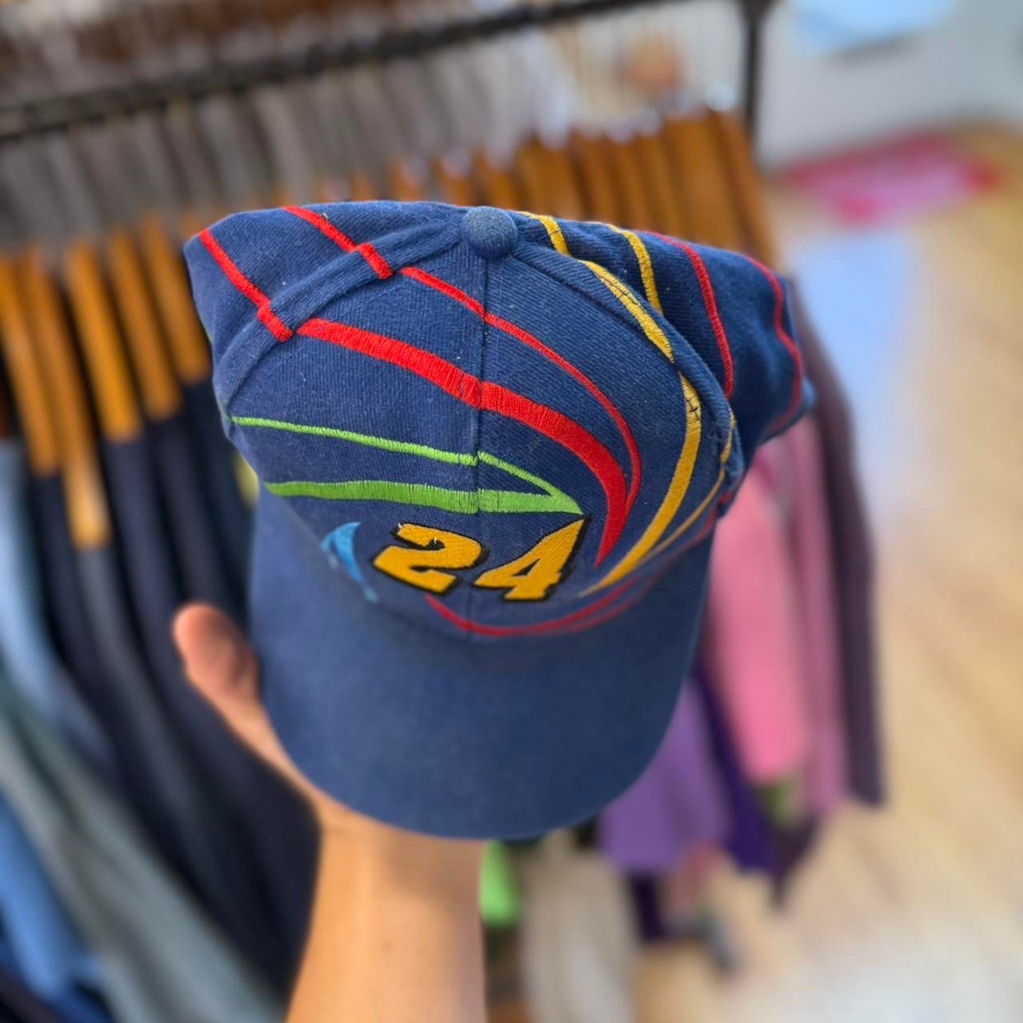 Vintage 90s NASCAR Jeff Gordon Swirl Racing Snapback