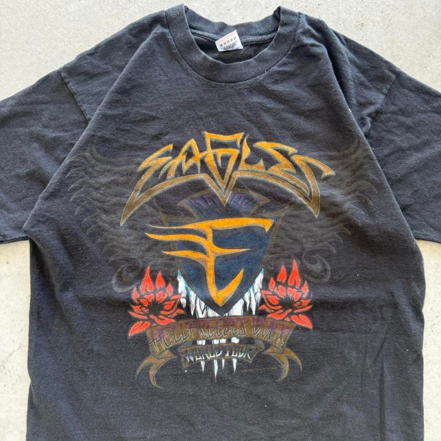 Vintage 90s The Eagles Hell Freezes Over Band T-Shirt - Large