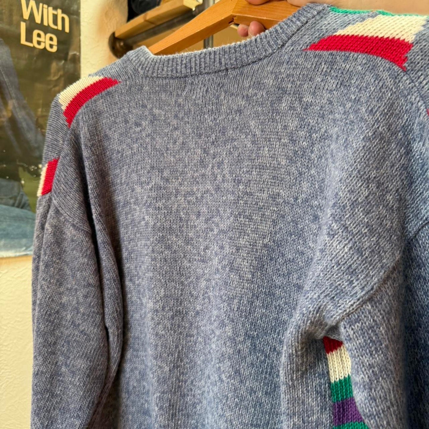 Vintage 90s Aztec Patterned Cardigan Sweater - Small