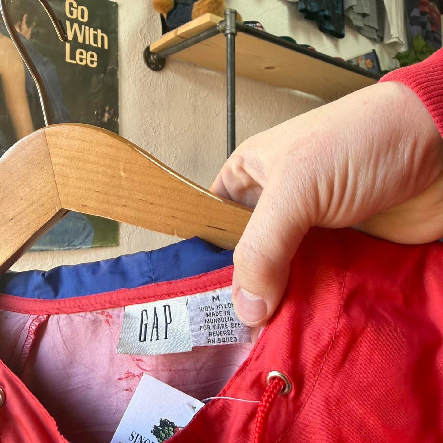 Vintage 90s Gap Windbreaker Anorak Jacket - Medium
