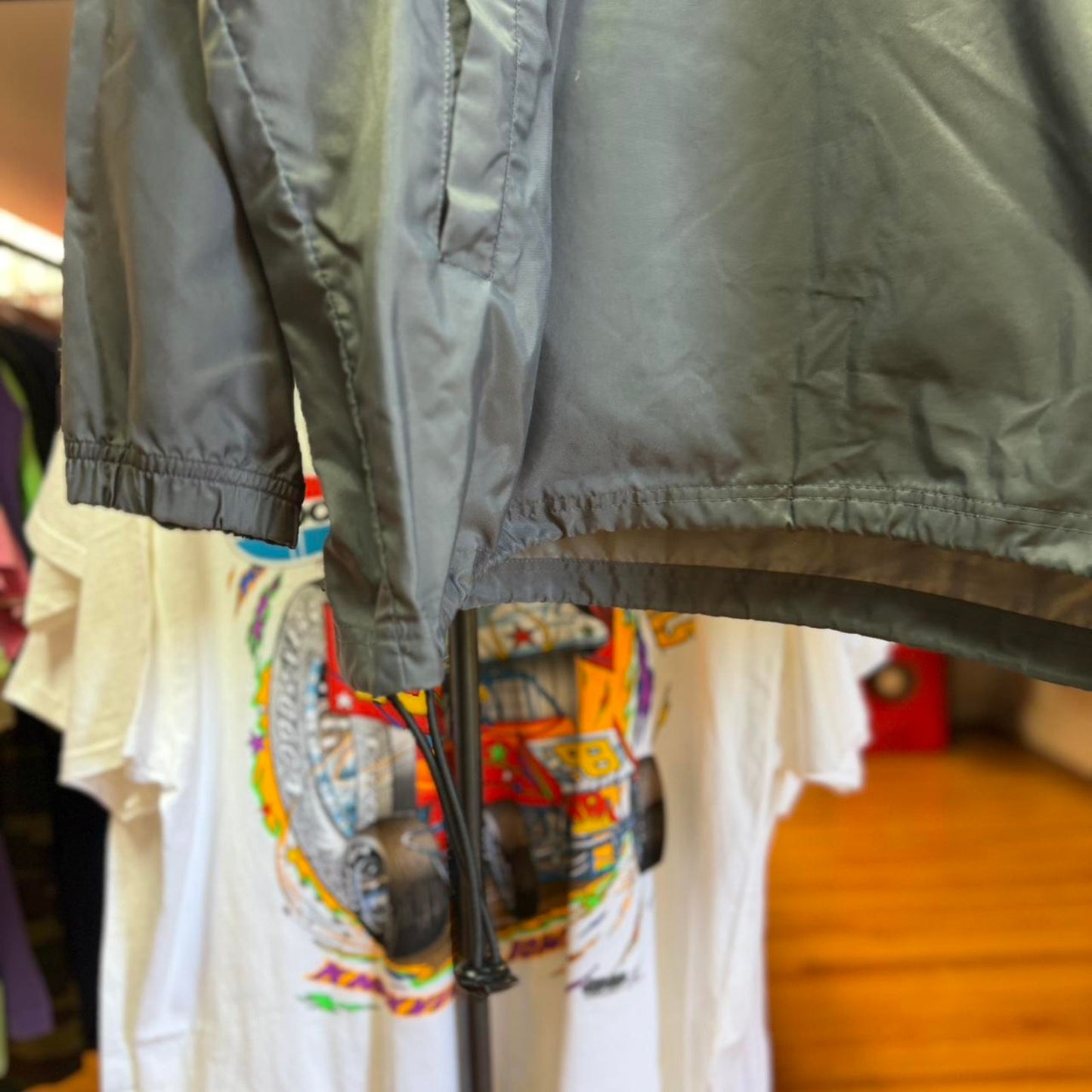 Vintage 90s Nike Center Swoosh Windbreaker Jacket - Large