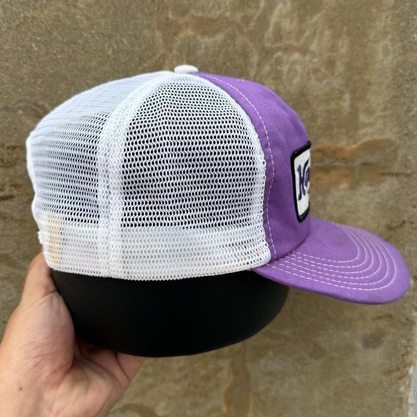 Vintage 90s Hoosier Racing Tire Racing Faded Trucker Cap