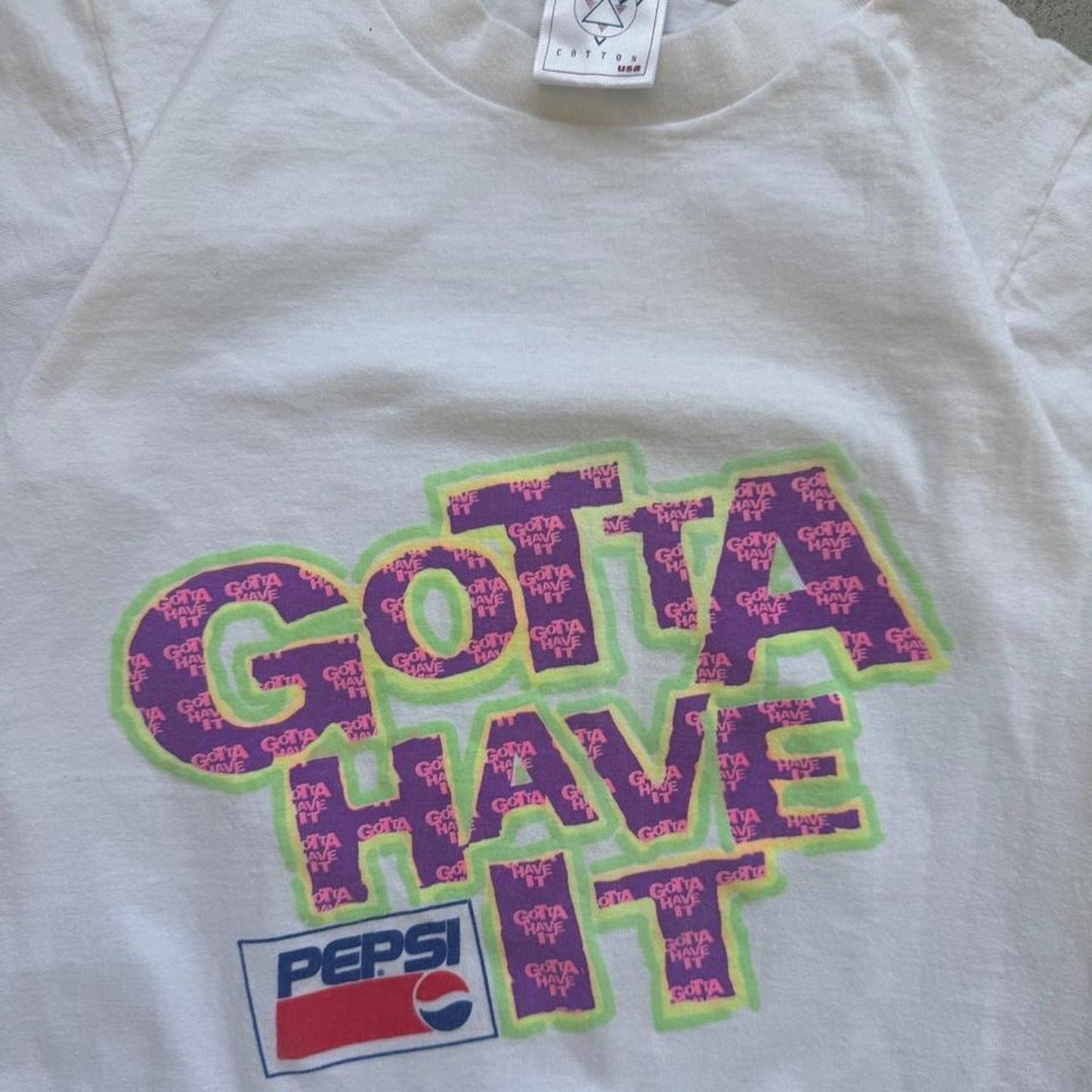 Vintage 90s Pepsi Gotta Have It T-Shirt - Kids Medium