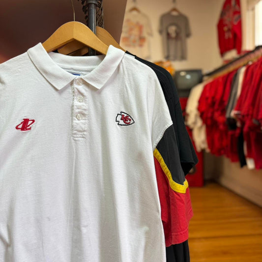 Vintage 90s Kansas City Chiefs NFL Polo Shirt - XX-Large
