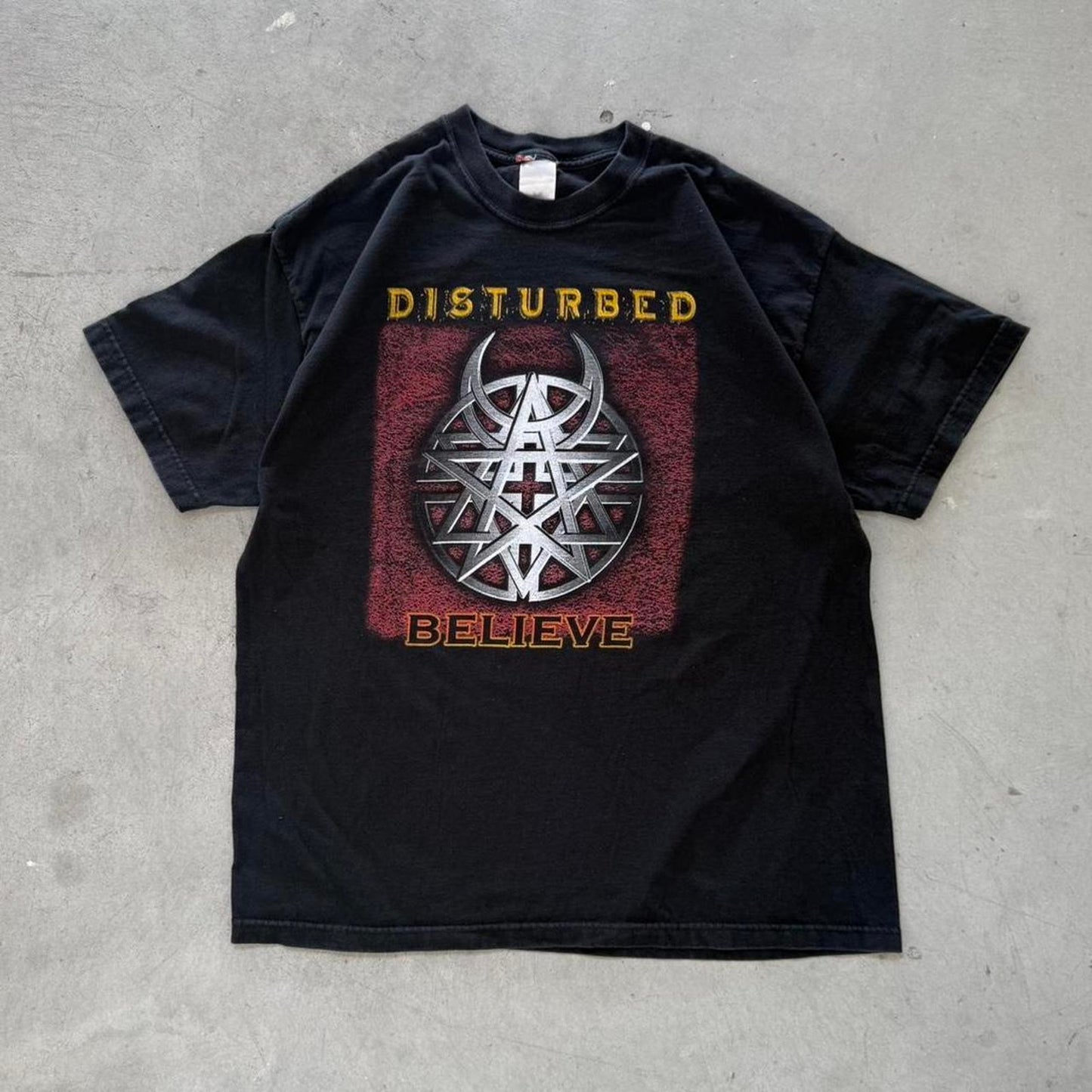 Vintage 2003 Disturbed Believe Music as a Weapon Band T-Shirt - X-Large