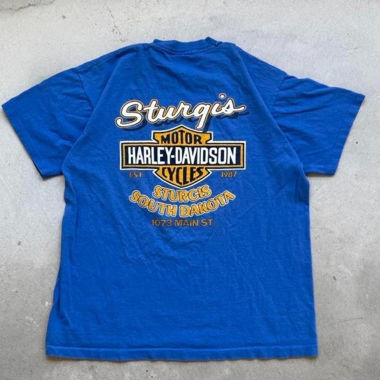 Vintage 1988 Sturgis Harley Davidson Motorcycles Biker T-Shirt - X-Large