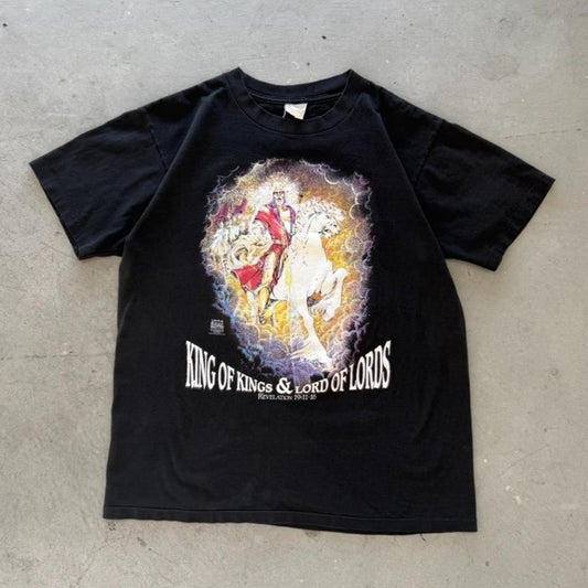 Vintage 90s King of Kings & Lord of Lords Jesus Living Epistles T-Shirt - Large
