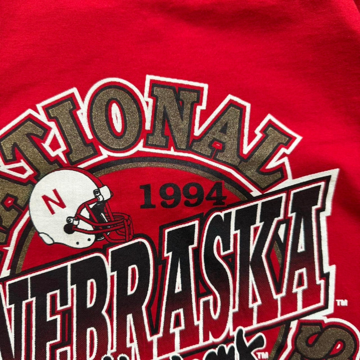 Vintage 1994 Nebraska Huskers National Champions T-Shirt - Large