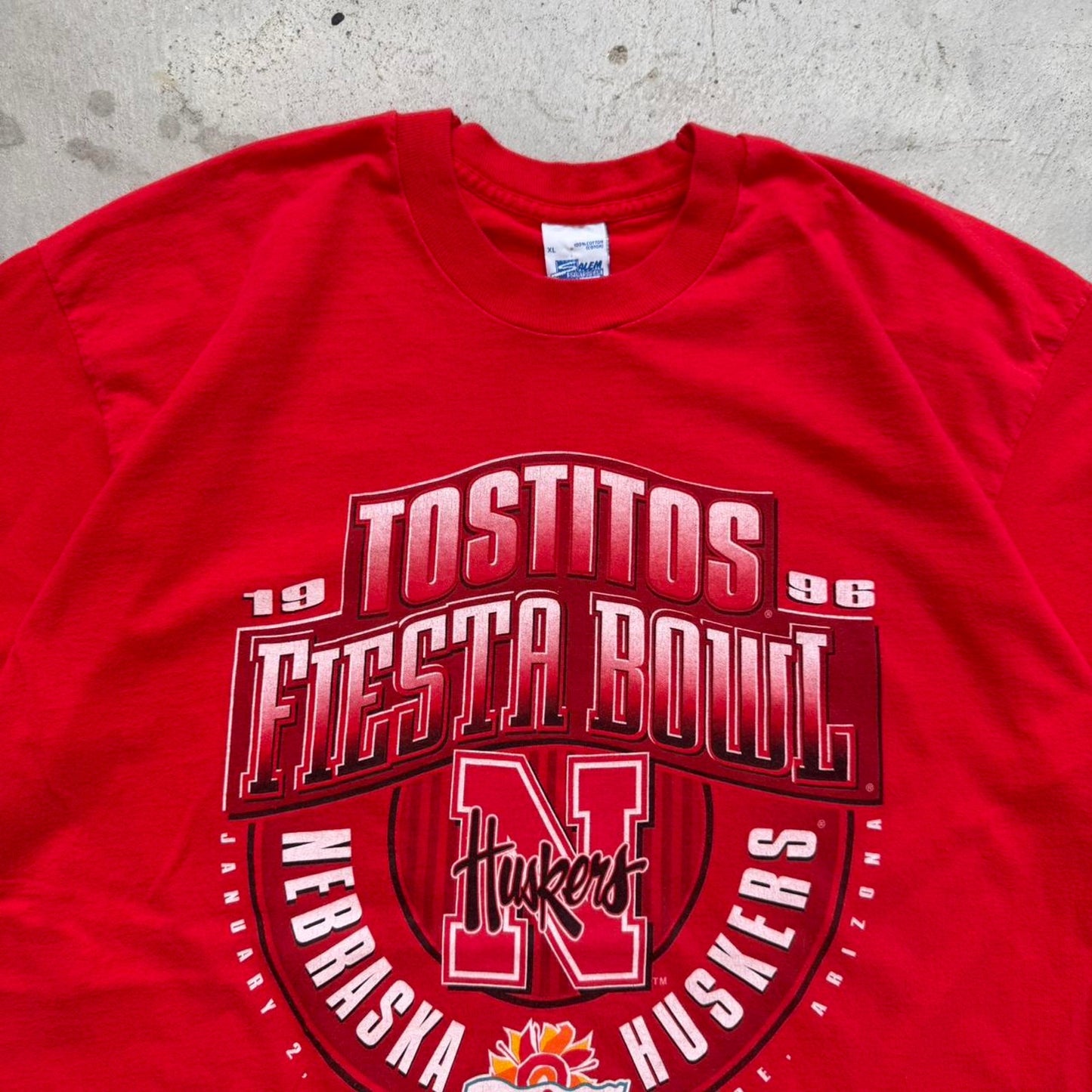 Vintage 1998 Nebraska Huskers Fiesta Bowl Football T-Shirt - X-Large