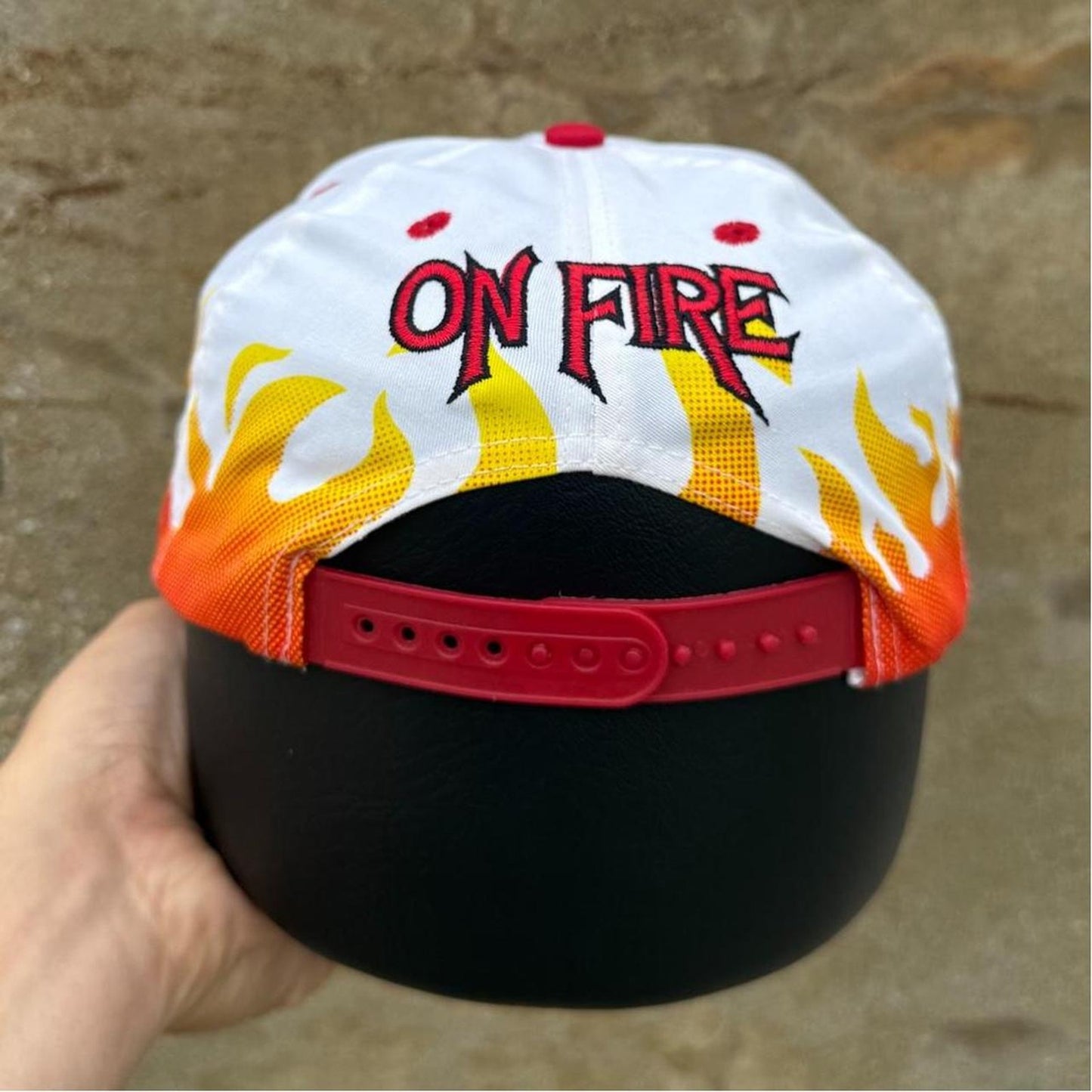 Vintage 90s Chicago Bulls Flame NBA Snapback Kids