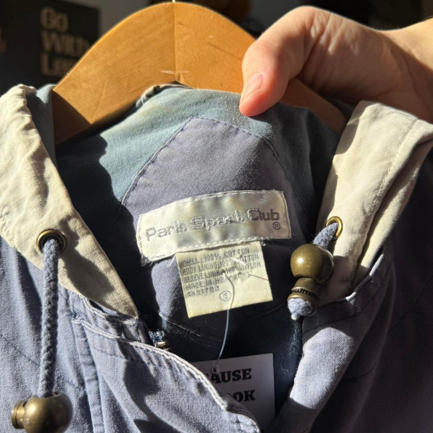 Vintage 90s Paris Sport Club Striped Fireman’s Clasp Jacket - Small