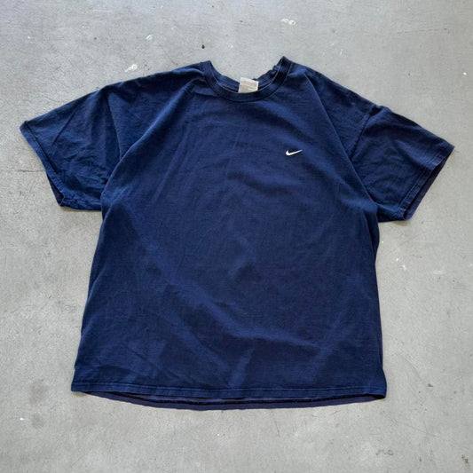 Vintage 90s Nike Side Swoosh Check T-Shirt - XX-Large