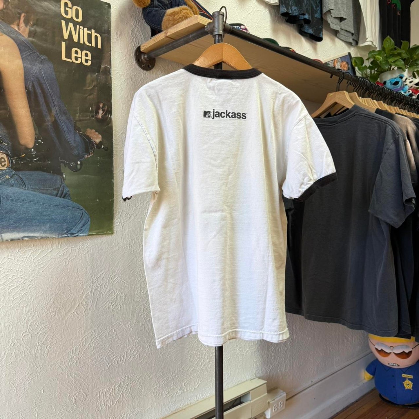 Vintage Johnny Knoxville Jackass Ringer T-Shirt - Large