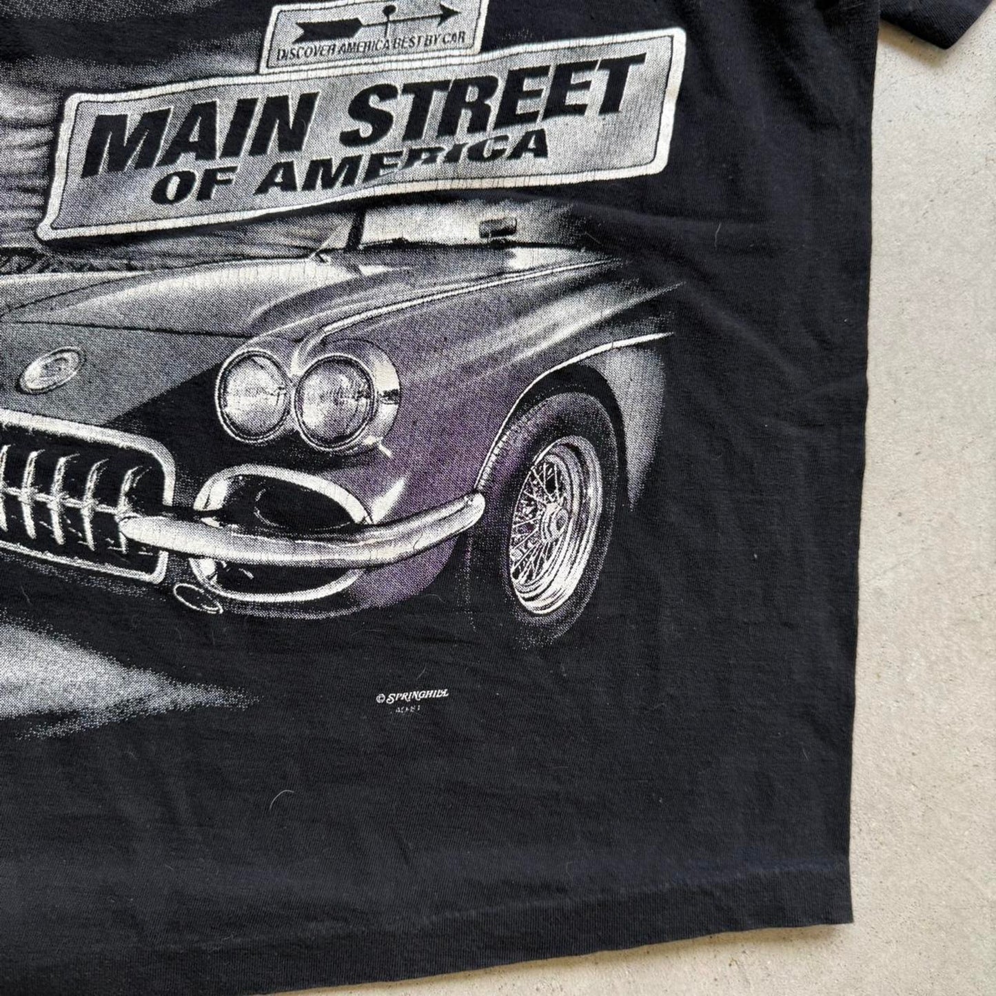 Vintage 90s Route 66 Car All Over Print T-Shirt - X-Large