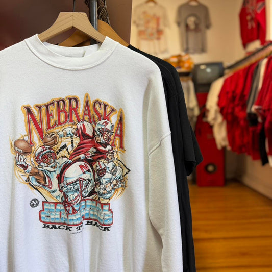 Vintage 90s Nebraska Huskers National Champions Xplosion Crewneck