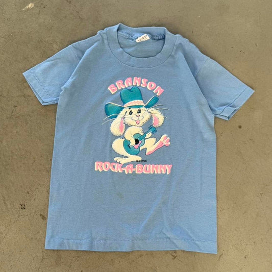 Vintage 80s Rock a Bunny Branson T-Shirt - Kids 10-12