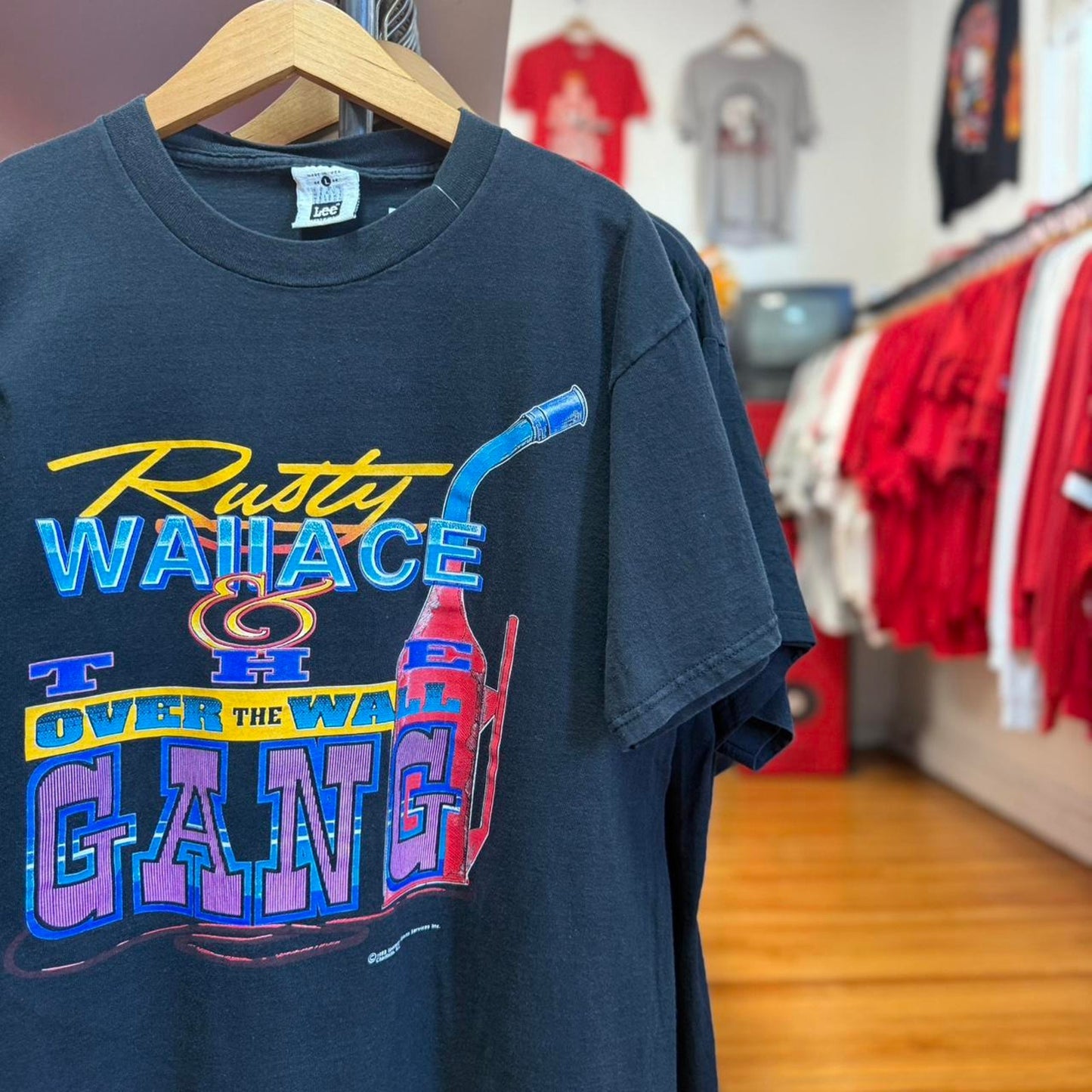 Vintage Rusty Wallace Over the Wall Gang Racing NASCAR T-Shirt - Large