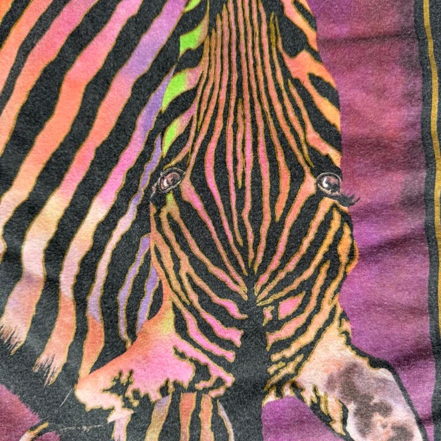 Vintage 90s Zebra Wildlife Gallery Animal T-Shirt - X-Large