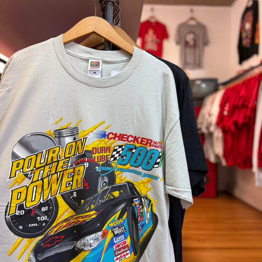 Vintage 2000 Checker Raceway 500 NASCAR T-Shirt - X-Large