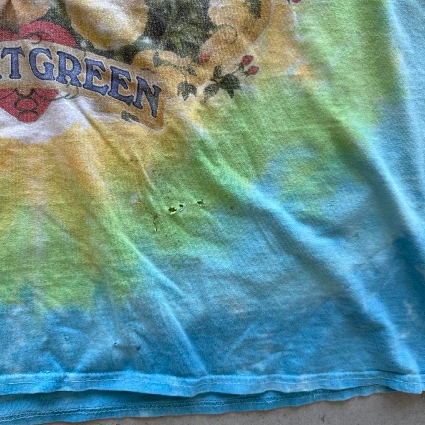 Vintage Grateful Dead Keep it Green Liquid Blue Band T-Shirt - X-Large