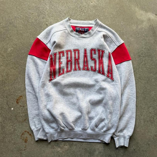 Vintage 90s Nebraska Huskers Galt Sand Herbie Crewneck - Small