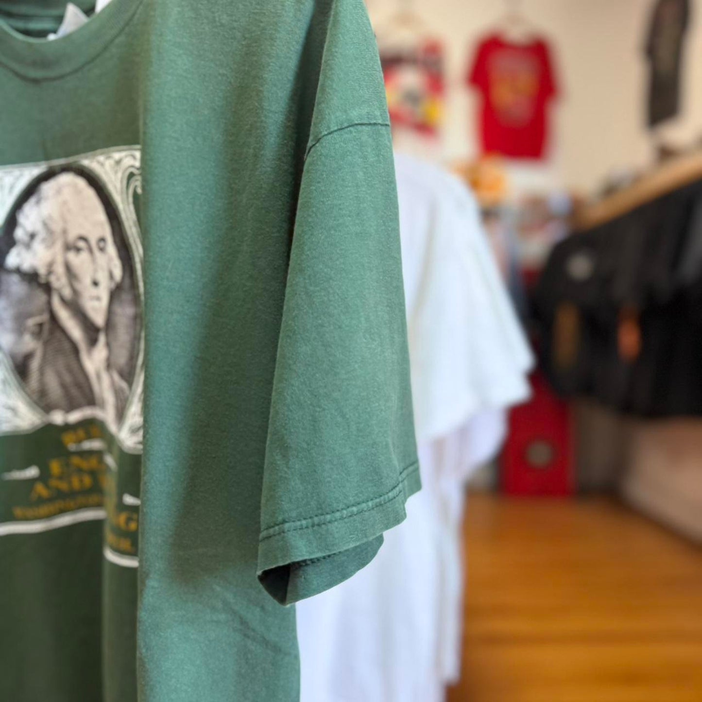 Vintage 90s US Mint George Washington Money T-Shirt