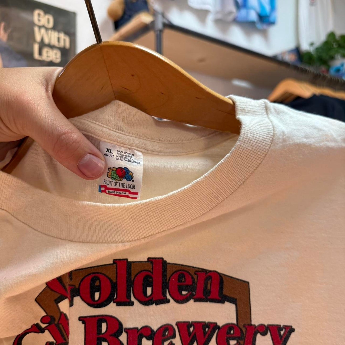 Vintage 90s Golden City Brewery Beer Alcohol T-Shirt - X-Large