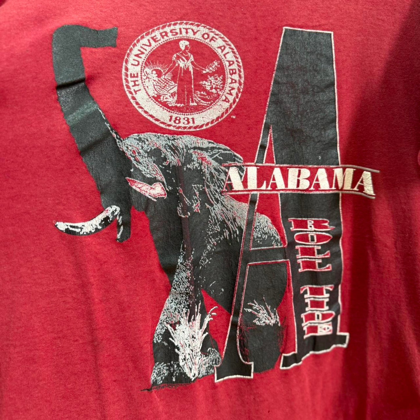 Vintage 90s Alabama Crimson Roll Tide Elephant T-Shirt
