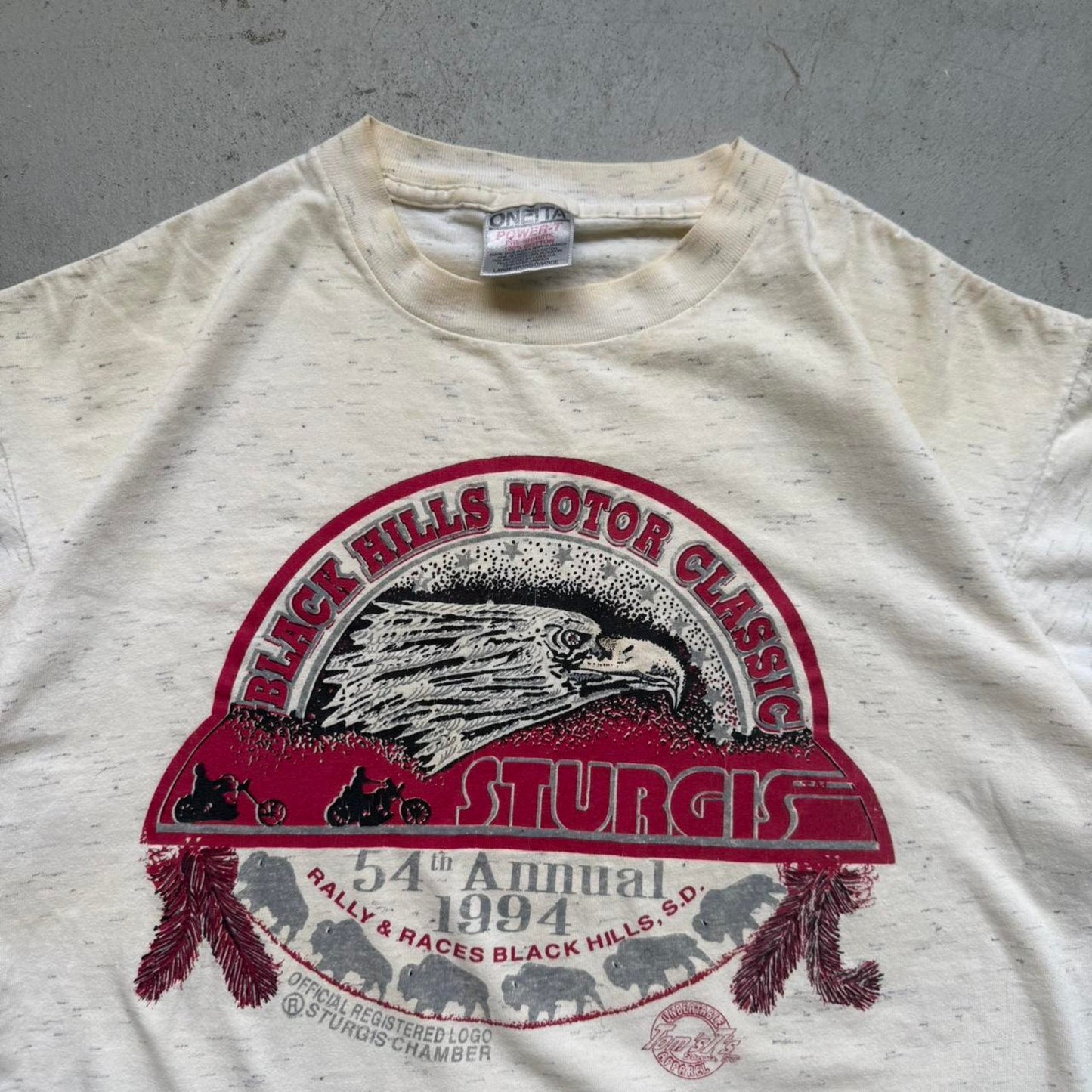 Vintage 1994 Sturgis Black Hills Motorcycle Biker T-Shirt - Large