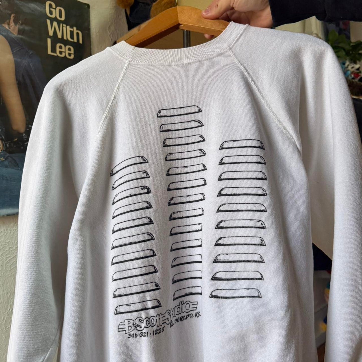 Vintage 80s Last Run Hot Rod Car Crewneck - Large