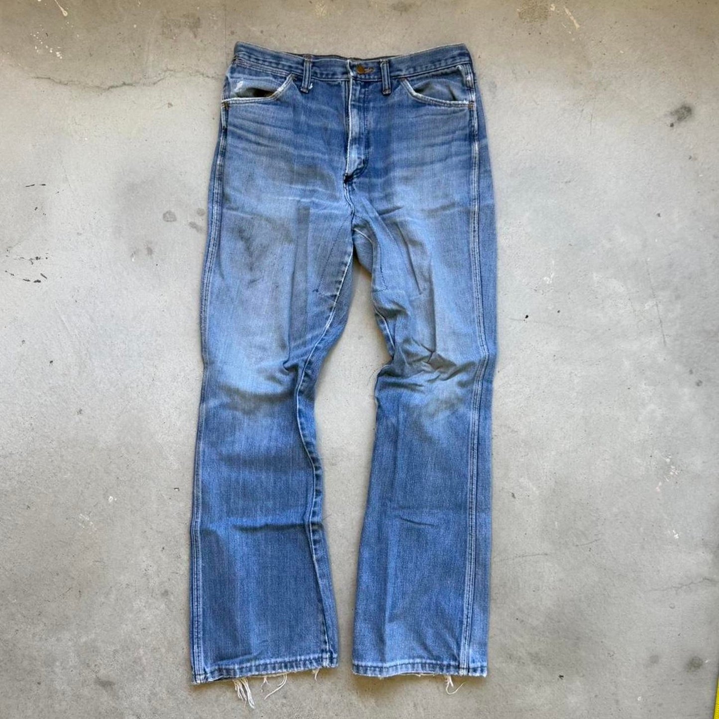 Vintage 90s Wrangler Flared Denim Pants - 30"
