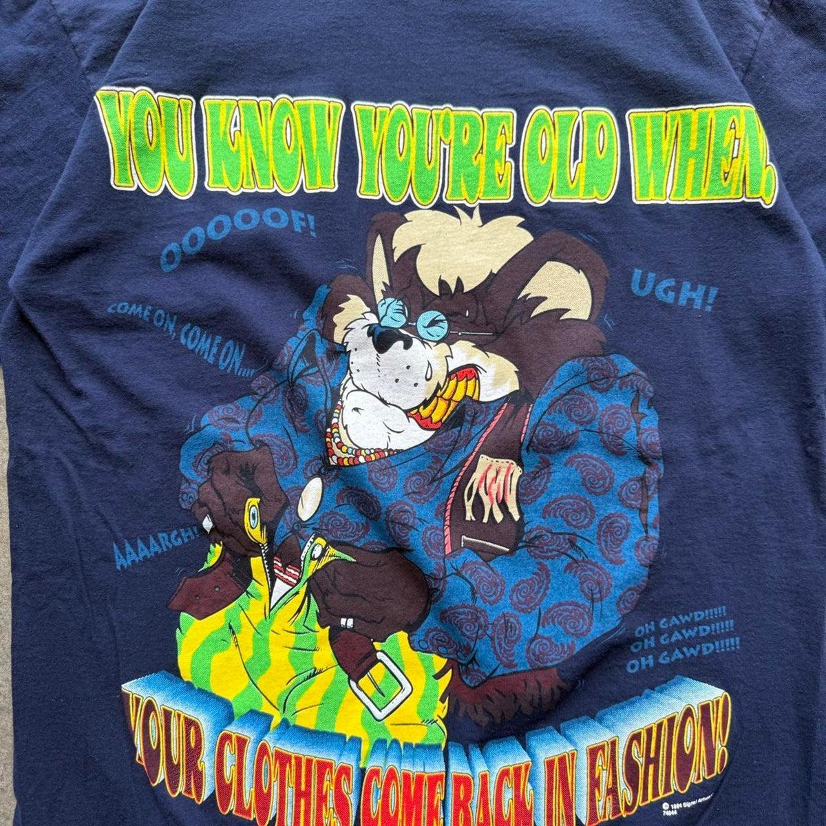 Vintage 90s You Know When You’re Old Bear T-Shirt - Large