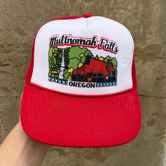 Vintage 90s Multnomah Falls Oregon Trucker Cap
