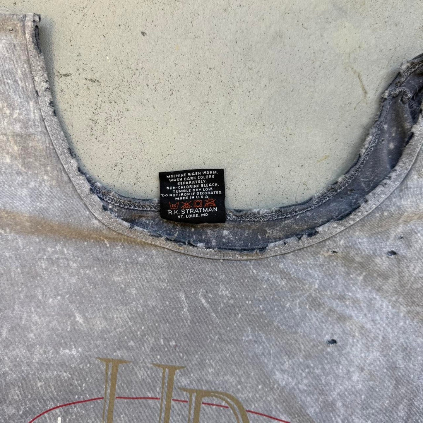 Vintage Faded Harley Davidson Motorcycles Tank Top - X-Large