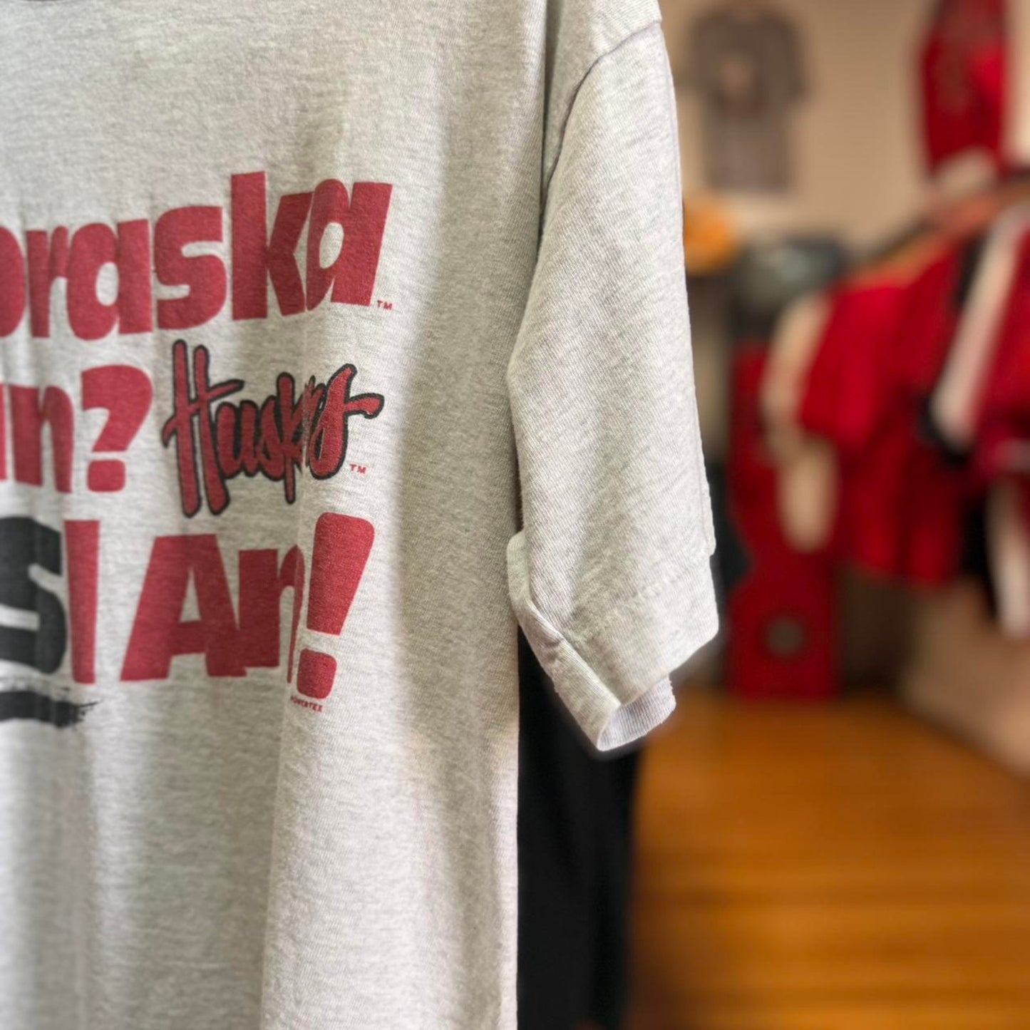 Vintage 90s Nebraska Huskers Fan T-Shirt - Large
