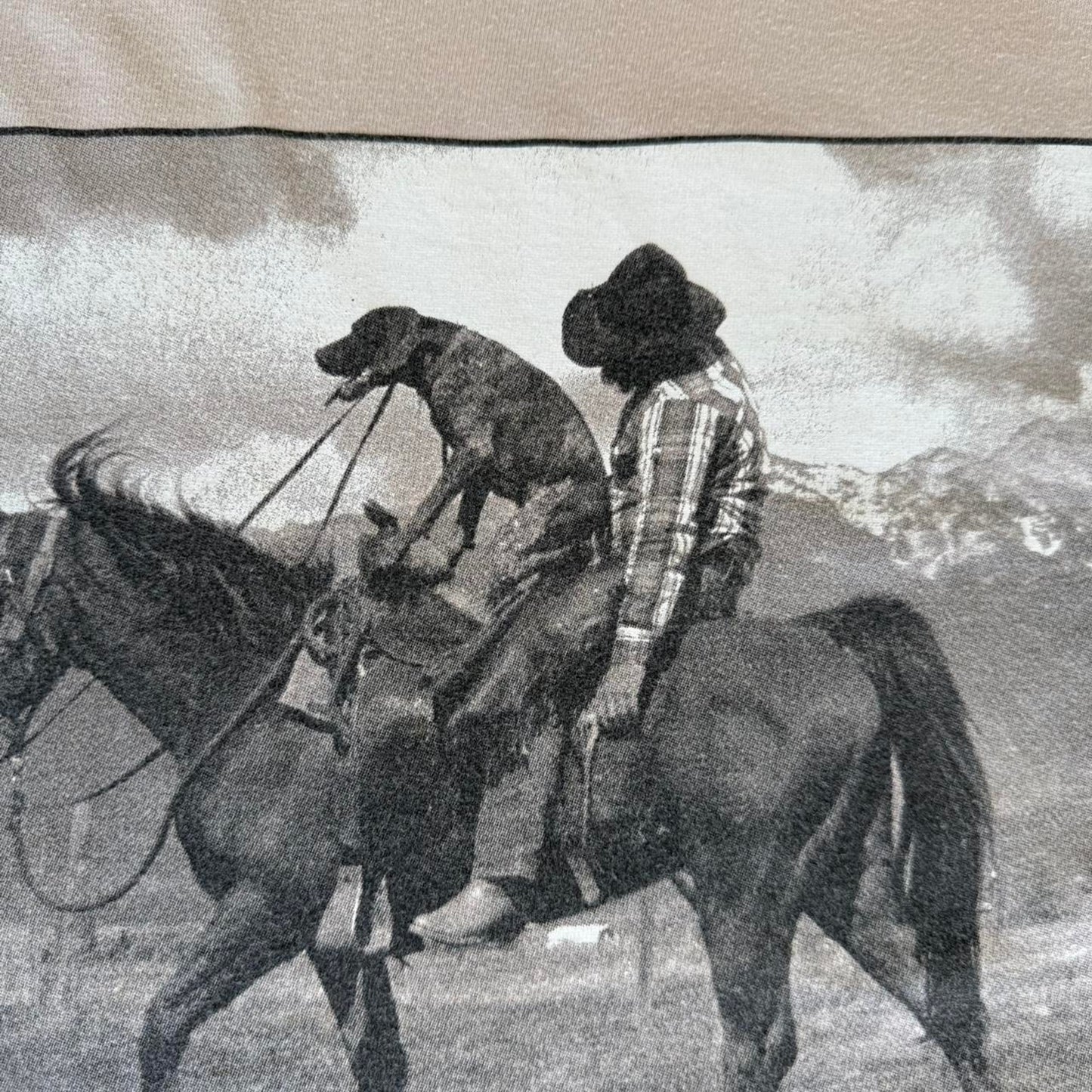 Vintage Designated Driver Cowboy Dog Horse Humor T-Shirt - X-Large