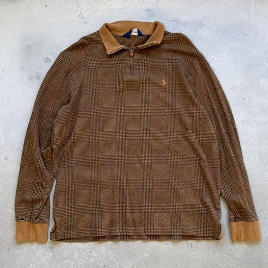 Vintage Polo Ralph Lauren Golf Quarter Zip Crewneck - Large