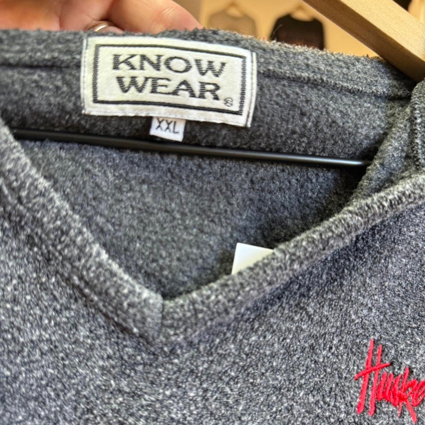 Vintage 90s Nebraska Huskers Embroidered Fleece - XX-Large