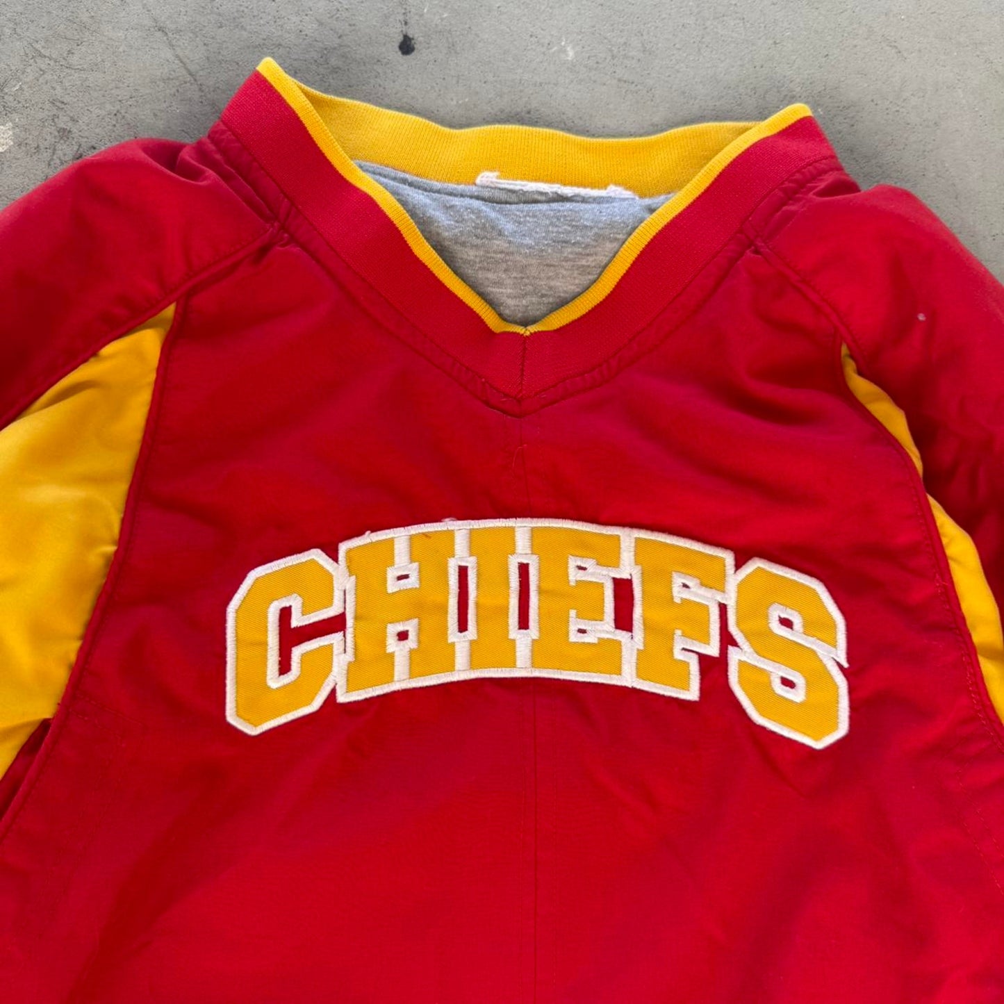 Vintage 90s Kansas City Chiefs Windbreaker - Kids Large