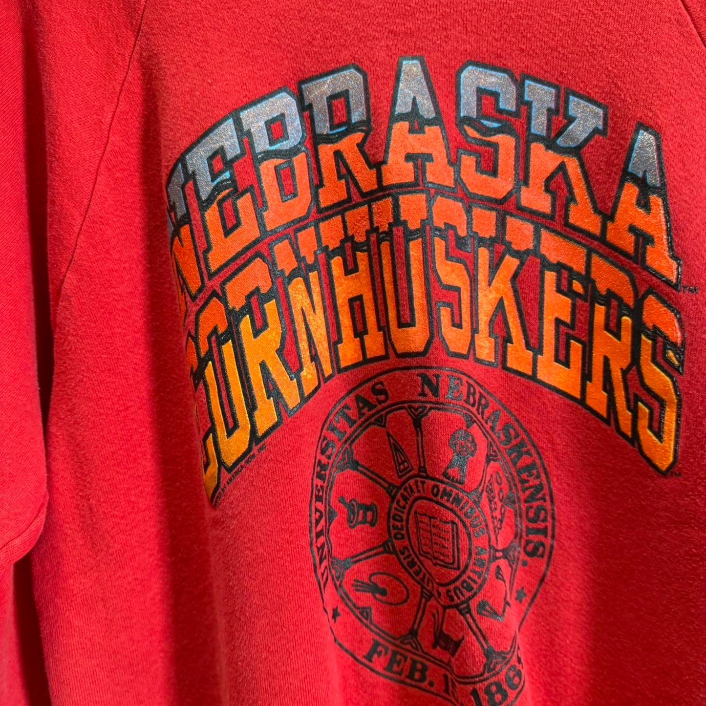 Vintage 90s Nebraska Huskers Football Crewneck