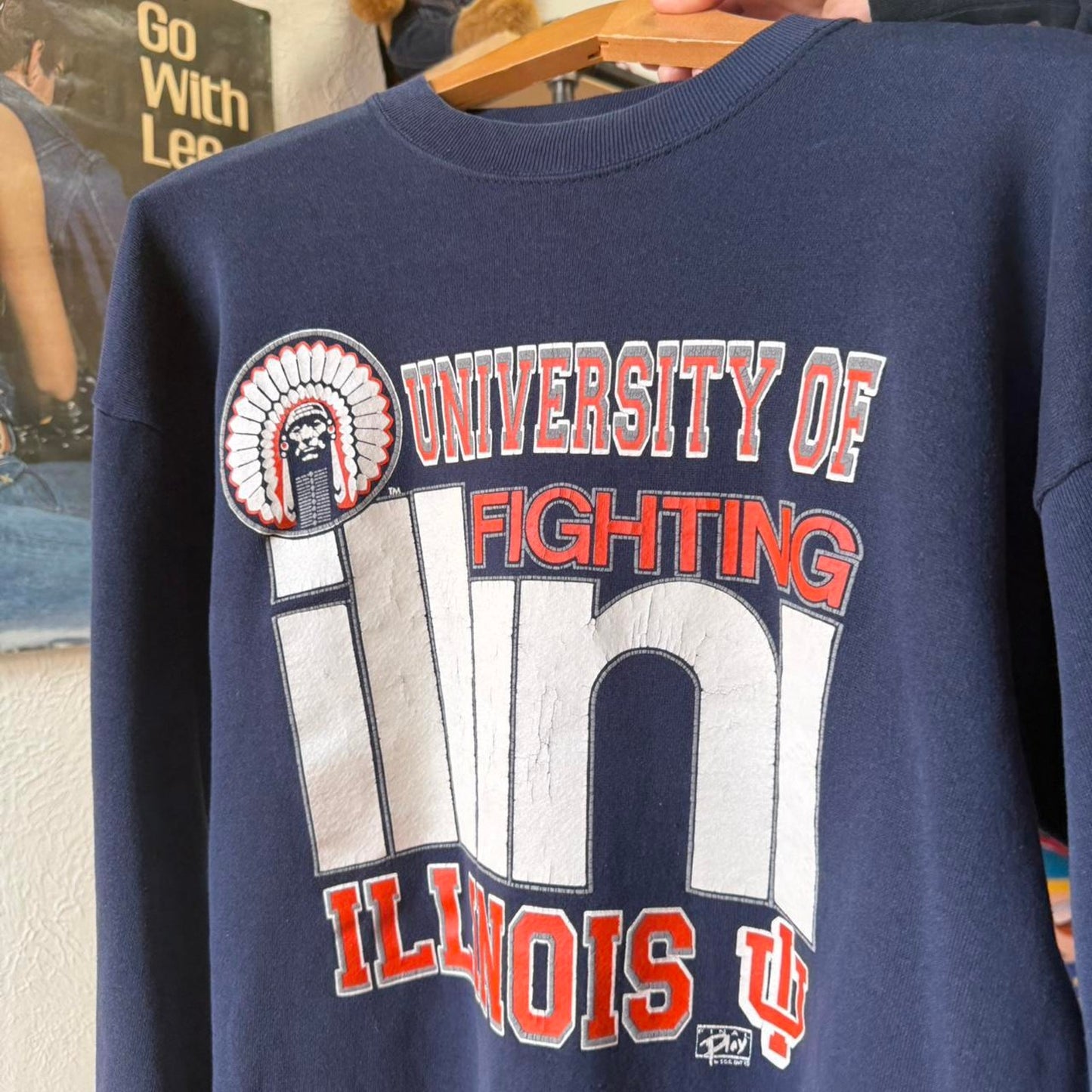 Vintage 90s University of Fighting Irish Illini Crewneck - X-Large