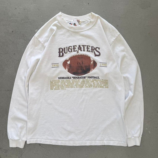 Vintage 90s Nebraska Huskers Bugeaters Football T-Shirt - Medium